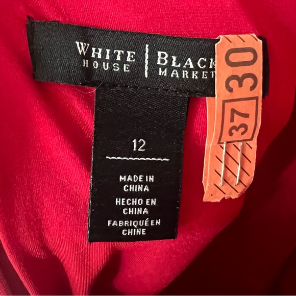 White House Black Market Vibrant Red Mini Dress - Picture 6 of 7